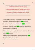 Certified Insurance Counselors Agency  Management Exam (Latest Update 2025 / 2026)  Questions & Answers | Grade A | 100% Correct 