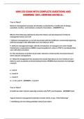 AHM 530 EXAM WITH COMPLETE QUESTIONS AND ANSWERS 100&percnt; VERIFIED RATED A&plus; 