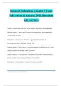 Surgical Technology Chapter 7 Exam fully solved & updated 2026 Questions and Answers