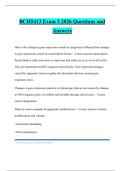 BCH5413 Exam 3 2026 Questions and Answers