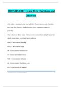 1807NRS EOT Exam 2026 Questions and Answers