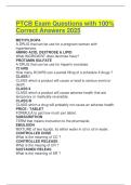 PTCB Exam Questions with 100- Correct Answers 2025
