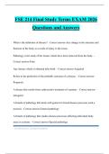 FSE 214 Final Study Terms EXAM 2026 Questions and Answers
