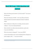 Heed 300 Exam 1 2026 Questions and Answers