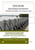 Test Bank for Hazard Mitigation and Preparedness 3rd Edition by Sandler &lpar;All 13 Chapters Covered&rpar;