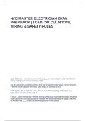 NYC MASTER ELECTRICIAN EXAM PREP PACK LOAD CALCULATIONS&comma; WIRING & SAFETY RULES