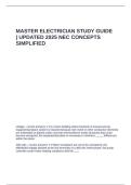 MASTER ELECTRICIAN STUDY GUIDE UPDATED 2025 NEC CONCEPTS SIMPLIFIED