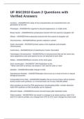 UF BSC2010 - Exam 2  Package deal Questions with Correct Answers