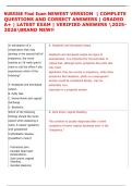 NURS368 Final Exam NEWEST VERSION  &vert; COMPLETE  QUESTIONS AND CORRECT ANSWERS &vert; GRADED  A&plus; &vert; LATEST EXAM &vert; VERIFIED ANSWERS 2025 2026BRAND NEW&excl;&excl; 