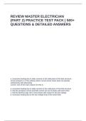 REVIEW MASTER ELECTRICIAN &lpar;PART 2&rpar; PRACTICE TEST PACK 500&plus; QUESTIONS 