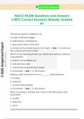 NACC EXAM Questions and Answers  &lpar;100&percnt; Correct Answers&rpar; Already Graded  A&plus;