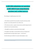 AAID 2026 submission test questions AAID ABOI Exam comprehensive questions and verified answers