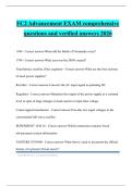 FC2 Advancement EXAM comprehensive questions and verified answers 2026