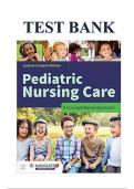 Test Bank for Pediatric Nursing Care&colon; A Concept-Based Approach&comma; 1st Edition by Luanne Linnard-Palmer &vert;all chapters covered