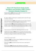 Nasm CPT Final Exam Study Guide  Questions and Answers &lpar;100&percnt; Correct  Answers&rpar; Already Graded A&plus; 