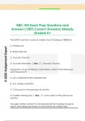 NBC-HIS Exam Prep Questions and  Answers &lpar;100&percnt; Correct Answers&rpar; Already  Graded A&plus;