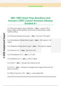 NBC-HWC Exam Prep Questions and  Answers &lpar;100&percnt; Correct Answers&rpar; Already  Graded A&plus;