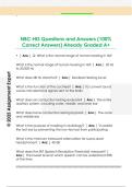 NBC-HIS Questions and Answers &lpar;100&percnt;  Correct Answers&rpar; Already Graded A&plus; 