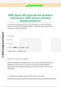 NBRC Mock TMC Exam Review Questions  and Answers &lpar;100&percnt; Correct Answers&rpar;  Already Graded A&plus;
