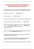 MIT 217 Chapter 7 Insurance And Coding Exam Questions And Answers 100&percnt; Solved 