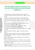 NCCER&sol;OSHA Scaffold SG Questions and  Answers &lpar;100&percnt; Correct Answers&rpar; Already  Graded A&plus; 