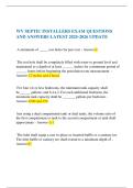 WV SEPTIC INSTALLERS EXAM QUESTIONS AND ANSWERS LATEST 2025-2026 UPDATE