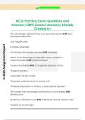 NCLE Practice Exam Questions and  Answers &lpar;100&percnt; Correct Answers&rpar; Already  Graded A&plus;