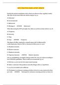 WITS PRACTICE EXAM LATEST UPDATED VERSION  RATED A&plus; &lowbar; GUARANTEED PASS&excl;&excl;