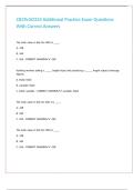 C839v5&sol;D334 Additional Practice Exam Questions With Correct Answers 