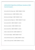 C839v5&sol;D334 Algorithms Drill Exam Questions With Correct Answers 