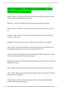 EOC English 1 Practice Questions and All Correct Answers&period;