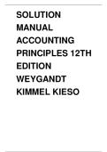 SOLUTION MANUAL ACCOUNTING PRINCIPLES 12TH EDITION WEYGANDT KIMMEL KIESO  