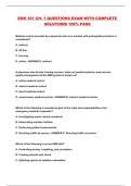 EMS 101 CH&period; 1 QUESTIONS EXAM WITH COMPLETE SOLUTIONS 100&percnt; PASS 