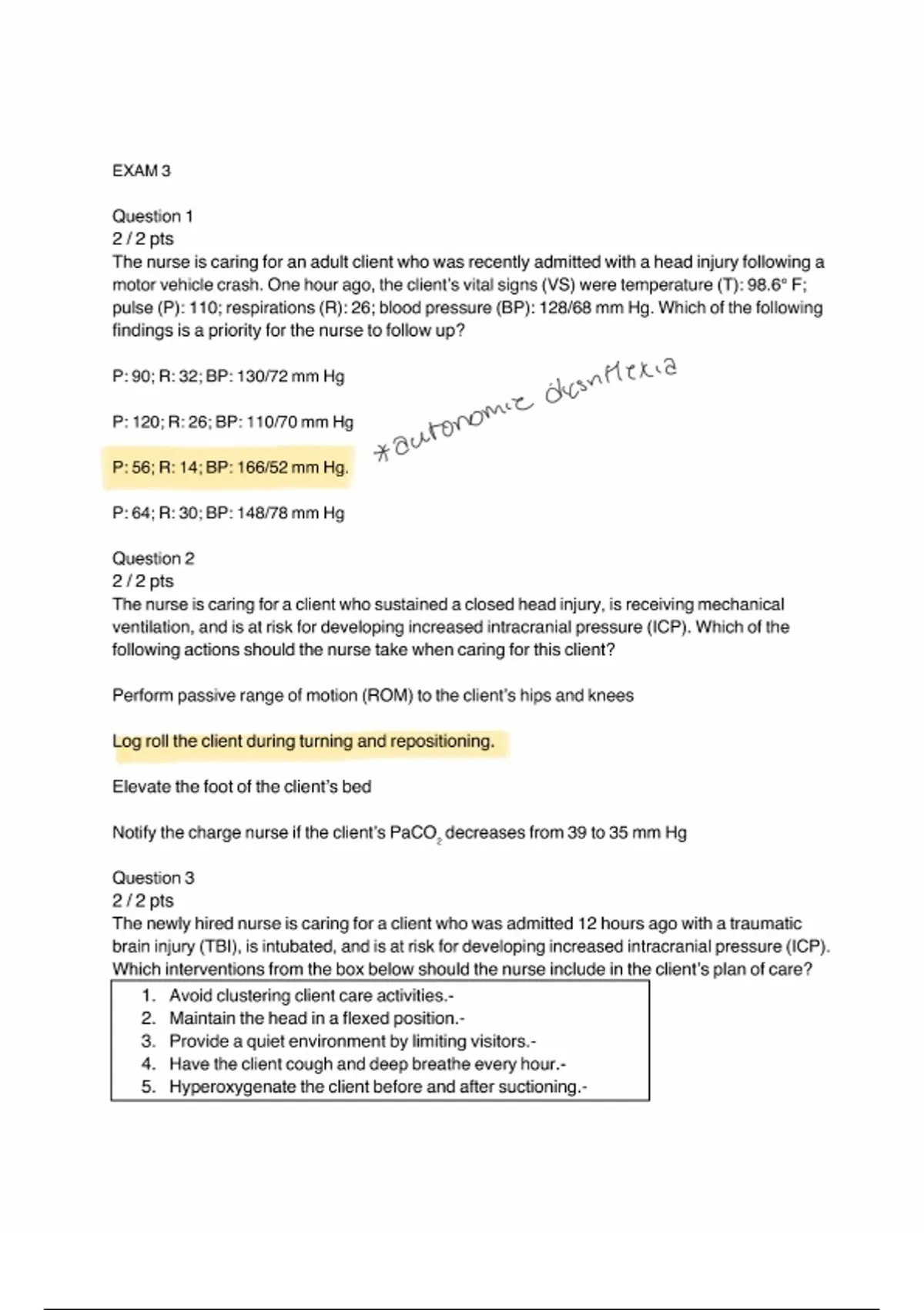 NUR 265 Exam 3 | Questions and Answers | Fall 2025/26 Update | 100% ...