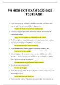 Comprehensive PN HESI Exit Exam 2023 Test Bank &ndash; Latest Practical Nursing Exam Questions&comma; Study Guide&comma; and Test Prep Resource