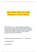 Map Knowledge Test Exam &vert; Latest Updated Questions and Answers &vert; Verified A&plus; Navigation and Geography Study Guide