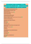GIA COLORED STONES ASSIGNMENT 19 OPAL  QUESTIONS AND ANSWERS 2024 &ndash; VERIFIED SOLUTIONS  &vert;&vert; 100&percnt; GUARANTEED PASS <RECENT VERSION> 
