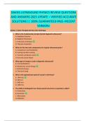 DAVIES ULTRASOUND PHYSICS REVIEW QUESTIONS  AND ANSWERS 2025 UPDATE &ndash; VERIFIED ACCURATE  SOLUTIONS &vert;&vert; 100&percnt; GUARANTEED PASS <RECENT  VERSION>