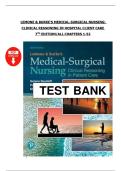LeMone & Burke&rsquo;s Medical-Surgical Nursing&colon; Clinical Reasoning in Patient Care &ndash; 7th Edition &vert; Complete Test Bank &lpar;Chapters 1&ndash;52&rpar;