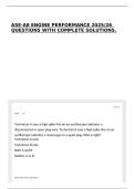 ASE-A8 ENGINE PERFORMANCE 2025&sol;26 QUESTIONS WITH COMPLETE SOLUTIONS&period;