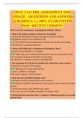 WGU C213 PRE-ASSESSMENT 2025  UPDATE &ndash; QUESTIONS AND ANSWERS  &lpar;GRADED A&plus;&rpar; &vert;&vert; 100&percnt; GUARANTEED  PASS <RECENT VERSION>