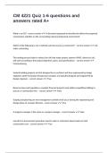 CM 4221 Quiz 1-6 questions and answers rated A&plus;