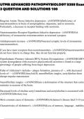 UTMB ADVANCED PATHOPHYSIOLOGY 5355 Exam 3 QUESTION AND SOLUTIONS 100