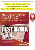 Test Bank Advanced Practice Nursing in the Care of Older Adults 2 ndEdition by Kennedy-Malone