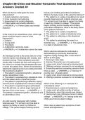 Chapter 26 Crisis and Disaster Varcarolis Test Questions and Answers Graded A&plus;