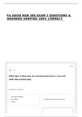 FA DAVIS NUR 384 EXAM 2 QUESTIONS & ANSWERS VERIFIED 100&percnt; CORRECT&period;