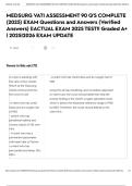 MEDSURG VATI ASSESSMENT 90 Q'S COMPLETE &lpar;2025&rpar; EXAM Questions and Answers &lpar;Verified Answers&rpar; &vert;&vert;ACTUAL EXAM 2025 TEST&excl;&excl; Graded A&plus; &vert; 2025&vert;2026 EXAM UPDATE