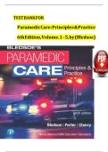 TEST BANK for Paramedic Care Principles & Practice&comma; Volumes 1-5 5th by Bryan Bledsoe&comma; Robert Porter&comma; Richard Cherry