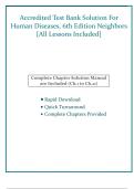 Test Bank &ndash; Human Diseases&comma; 6th Edition by Neighbors &lpar;Accredited&comma; 2025&rpar;