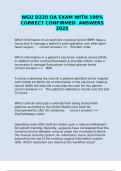 WGU D220 OA EXAM WITH 100&percnt; CORRECT CONFIRMED  ANSWERS 2025